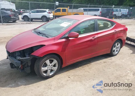 2013 Hyundai Elantra Gls из США, поврежденный, VIN 5NPDH4AE7DH358121